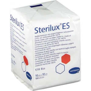ΓΑΖΑ ΑΠΛΗ STERILUX®ES  10Χ10, 8ply, 100 τεμάχια