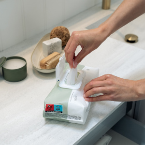 Εναλλακτική άποψη του ΥΓΡΟΜΑΝΤΗΛΑ ABENA 27X20cm ΜΕ ΚΑΠΑΚΙ 80ΤΕΜ